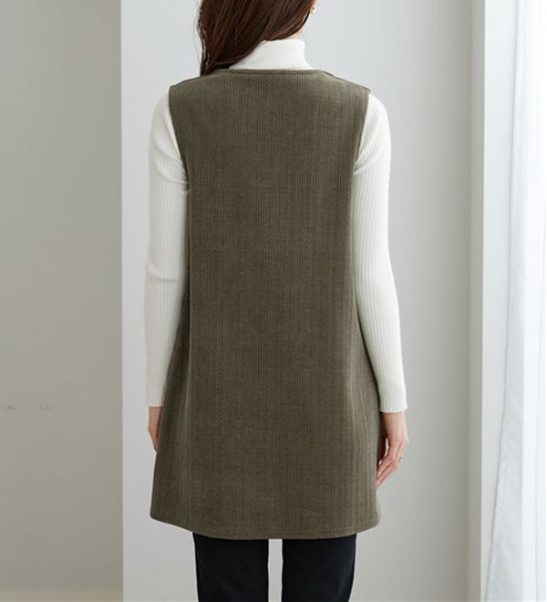 BELLUNA（ベルーナ）の「モールジャカード素材ジャンパースカート（ジャンパースカート）」｜詳細画像