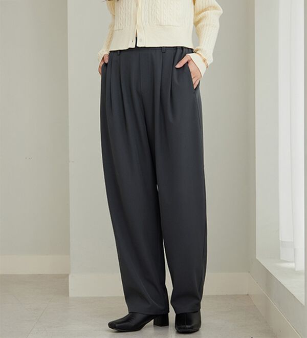 GeeRA（ジーラ）の「【再入荷】オンオフ着られる！カーブパンツ（フルレングスパンツ）」｜詳細画像