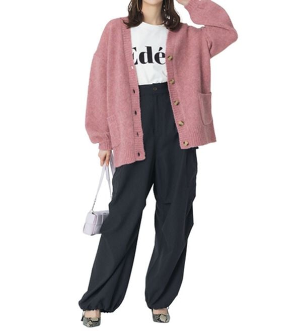 RANAN（ラナン）の「カラーオーバーカーディガン（ニットカーディガン）」｜詳細画像