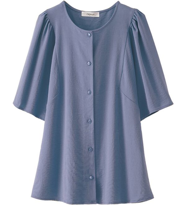 BELLUNA（ベルーナ）の「お手入れ楽々！ビンテージ素材ブラウス（ブラウス）」｜詳細画像