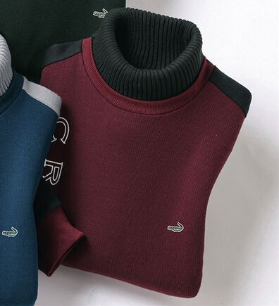 「＜クロコダイル＞技ありニット使い裏起毛トレーナー（メンズニット・セーター）」