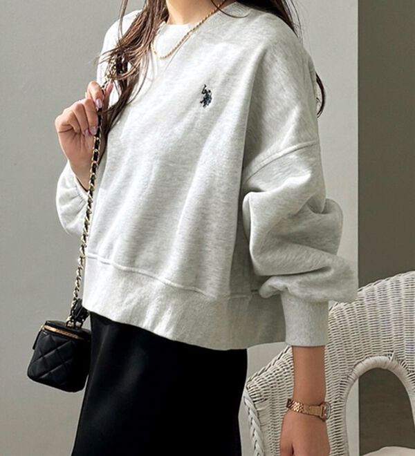 GeeRA（ジーラ）の「【Ｕ．Ｓ．ＰＯＬＯ　ＡＳＳＮ】ショートスウェット（トレーナー・スウェット）」｜詳細画像