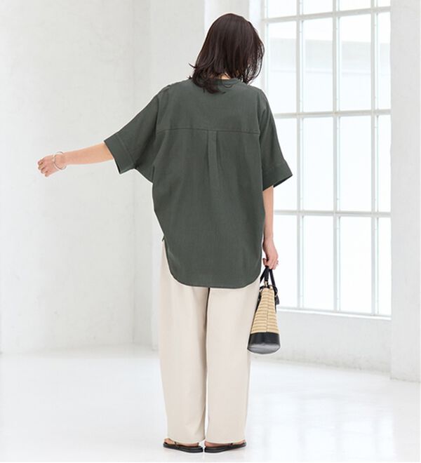 BELLUNA（ベルーナ）の「綿１００％楊柳素材ドルマンチュニック（チュニック）」｜詳細画像