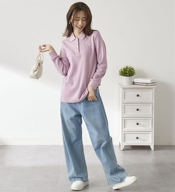 BELLUNA（ベルーナ）の「【ＰＯＬＯ　ＢＣＳ】裏起毛かのこポロシャツ（ポロシャツ）」｜詳細画像