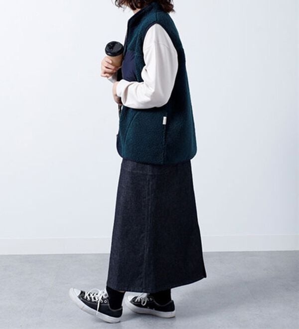 BELLUNA（ベルーナ）の「＜ｓｏｒａｆｕｋｕ＞配色使いボアベスト（ベスト）」｜詳細画像