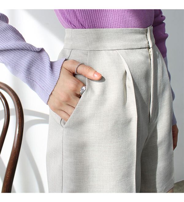 GeeRA（ジーラ）の「ＳＥＴＵＰ対応ハイウエストショートパンツ（その他パンツ）」｜詳細画像