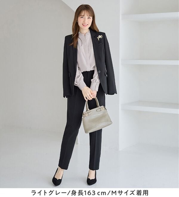 alotta（アロッタ）の「前後２ＷＡＹフリル衿ブラウス（ブラウス）」｜詳細画像