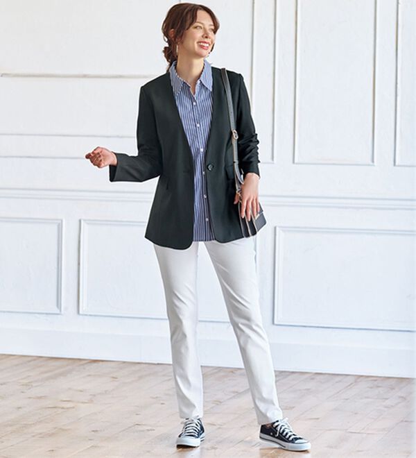 BELLUNA（ベルーナ）の「＜楽スタフィット＞シリーズ（ジャケット・パンツ・ベスト）（フルレングスパンツ）」｜詳細画像