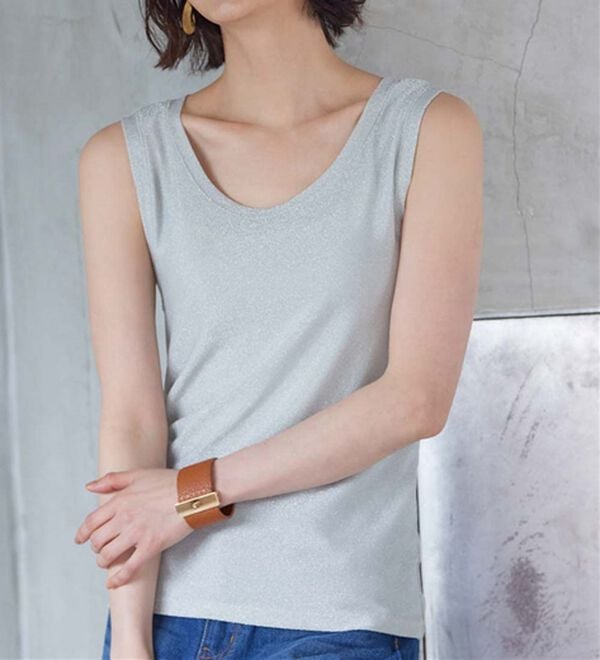 RANAN（ラナン）の「ひんやり！ラメタンクトップ（タンクトップ・キャミソール）」｜詳細画像