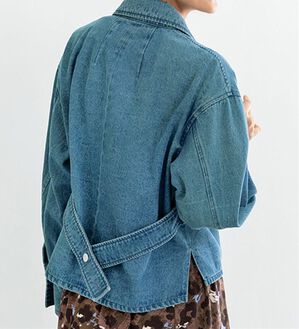 BELLUNA（ベルーナ）の「アウターが着たくなったら　デザインデニムジャケット（その他ジャケット）」｜ブルー