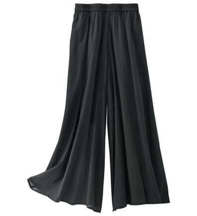 BELLUNA（ベルーナ）の「コットンボイル１００％カラーパンツ（ワイドパンツ・ガウチョ）」