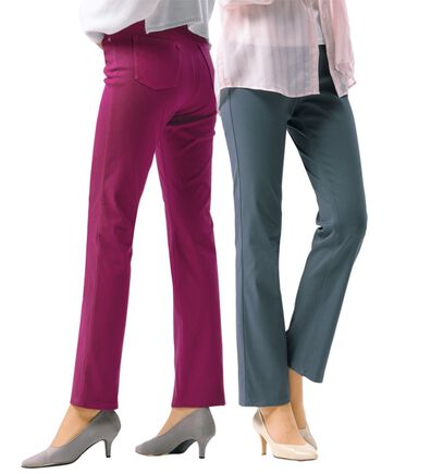 ルフラン（ルフラン）の「楽らく素敵！全方向ストレッチ綿混パンツ（フルレングスパンツ）」