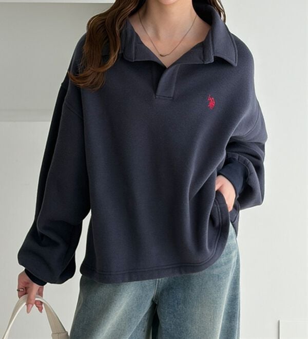 GeeRA（ジーラ）の「【U.S.POLO ASSN.】表ピーチポロ衿スウェット（カットソー）」｜詳細画像