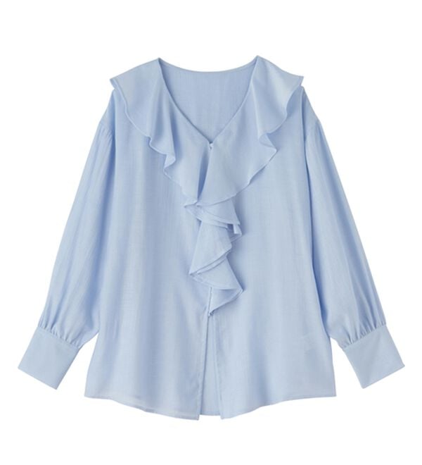 RANAN（ラナン）の「ラッフルフリルオーバーブラウス（ブラウス）」｜詳細画像