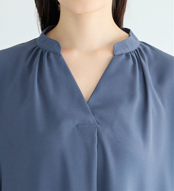 alotta（アロッタ）の「パフ袖とろみブラウスチュニックワンピース（チュニックワンピース）」｜詳細画像