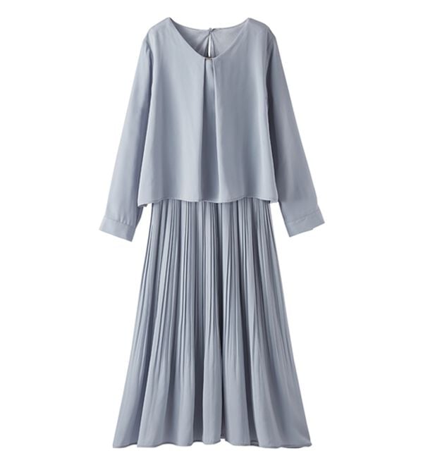 BELLUNA（ベルーナ）の「＜セレモニースタイル＞プリーツデザインワンピ―ス（フォーマルワンピース）」｜詳細画像