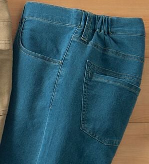 「＜ヒヤロン＞ひえさら爽快カラーデニム（メンズデニムパンツ）」｜ブルー