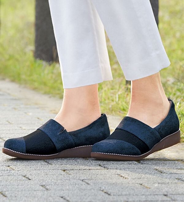 ルフラン（ルフラン）の「メディフィット５Ｅストレッチ切り替えスリッポン（スリッポン）」｜詳細画像