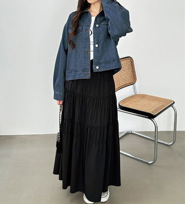 フランキーショップ デニムジャケット Gジャン ショート丈 オーバー