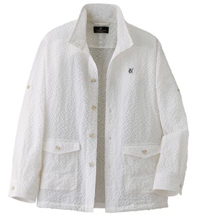 「＜コムルヴァン・オム＞麻入り爽快スタイリッシュブルゾン（メンズブルゾン）」