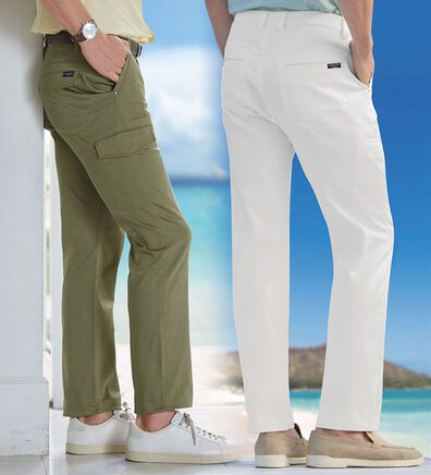 「＜コムルヴァン・オム＞５０代からの【神業】チノパンツ・カーゴパンツ（メンズカーゴパンツ）」