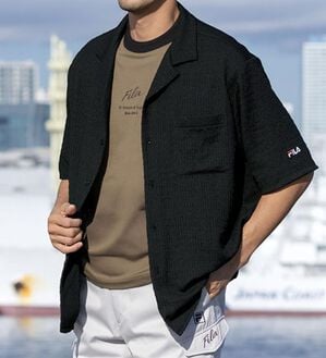 「＜フィラ＞シアサッカーシャツアンサンブル（メンズシャツ）」｜詳細画像