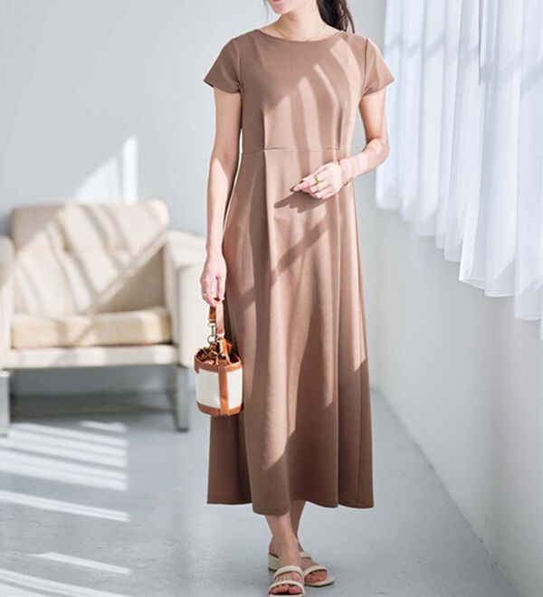 RANAN（ラナン）の「上品見えバックギャザーワンピース（その他ワンピース）」｜詳細画像