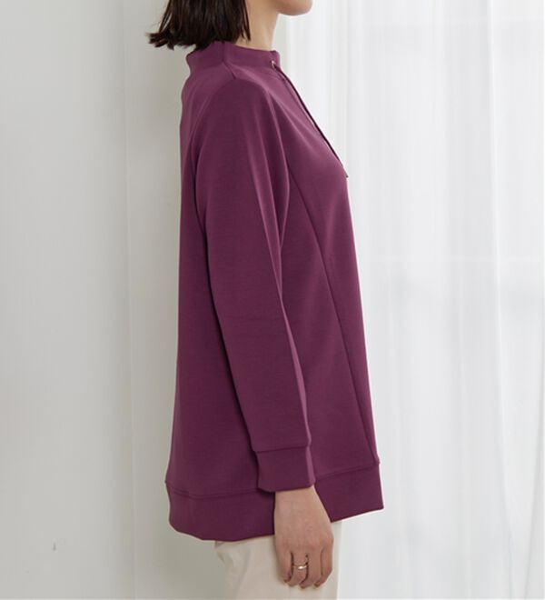 BELLUNA（ベルーナ）の「【新色追加】ワイドネックサイド切替プルオーバー（カットソー）」｜詳細画像