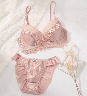 YU'NOW（ユナウ）の「ｔｏ　ｍｅｅブラ＆ショーツ（ブラジャー＆ショーツセット）」｜ピンク系その他