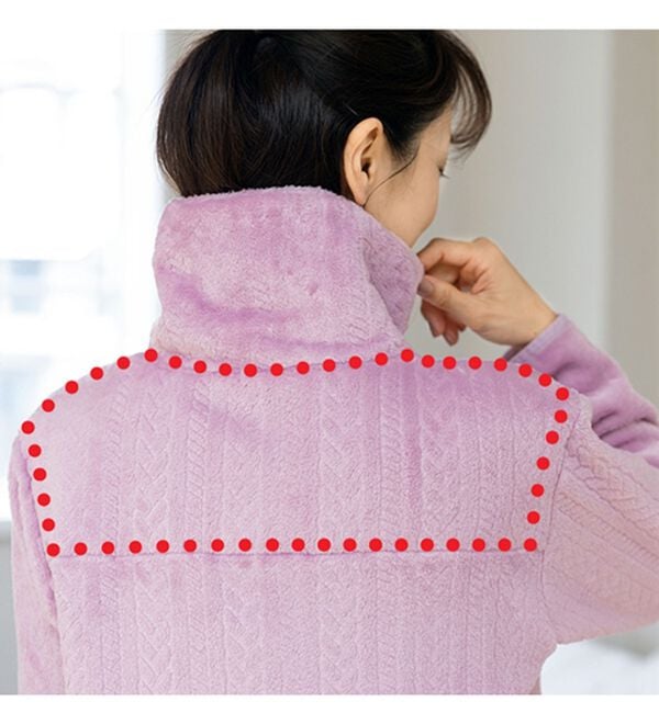 ルフラン（ルフラン）の「【ホカロン】首元までぽかぽかケーブル柄パジャマ（パジャマ・ルームウェア）」｜詳細画像