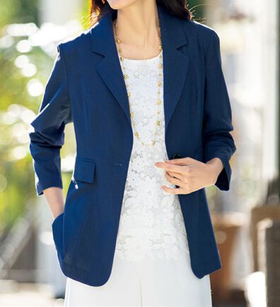 ルフラン（ルフラン）の「きちんと見えする麻入りジャケット（その他ジャケット）」