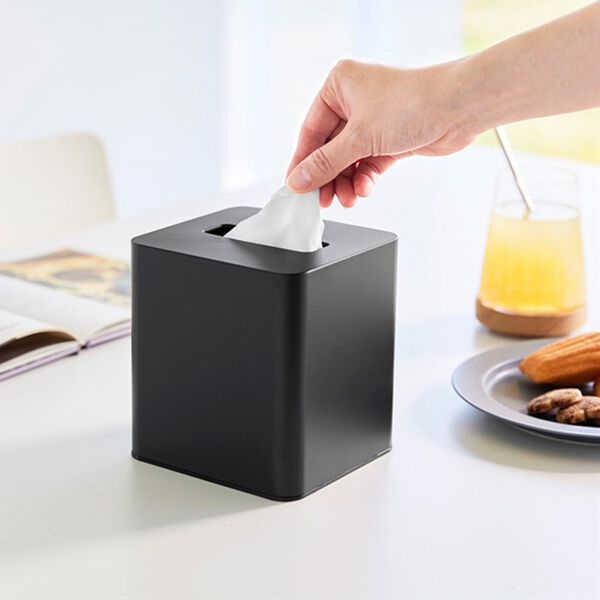 iellio（イエリオ）の「タワー　コンパクトティッシュケース　スクエア＜ｔｏｗｅｒ山崎実業＞（その他日用品・趣味雑貨）」｜詳細画像