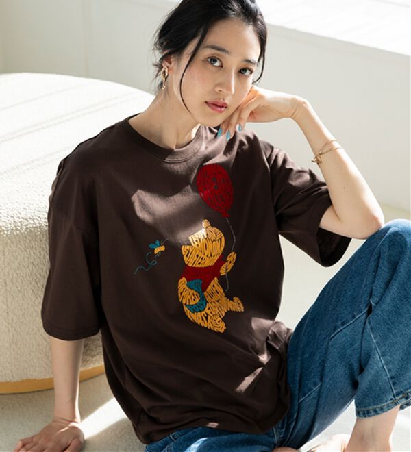 BELLUNA（ベルーナ）の「＜Ｄｉｓｎｅｙ＞綿混素材ゆるっとＴシャツ（カットソー）」｜詳細画像
