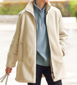 VINNO（ヴィノ）の「ボア切替リバーシブルコート（ロングコート）」｜詳細画像