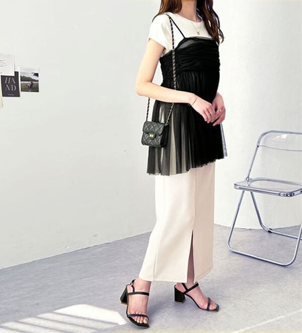 楽ちん！滑らか美ラインダンボールナロースカート - ベルーナ【公式】