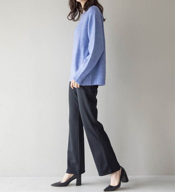 RANAN（ラナン）の「裏起毛！セミワイドパンツ（ワイドパンツ・ガウチョ）」｜詳細画像