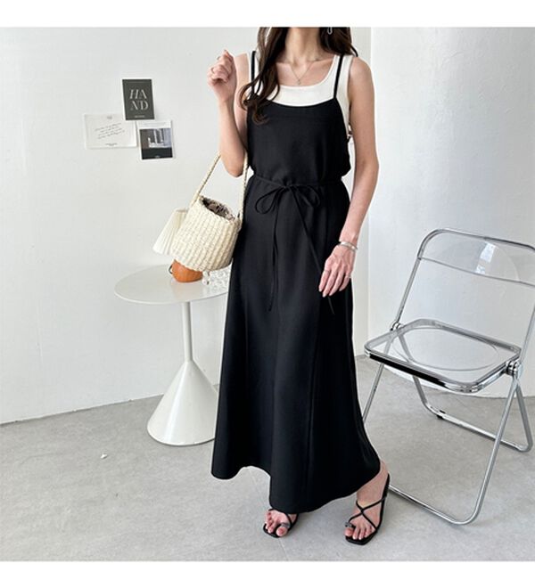 GeeRA（ジーラ）の「リネンライクロングキャミワンピース（その他ワンピース）」｜詳細画像