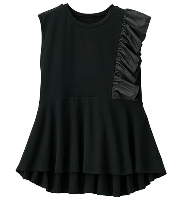 RANAN（ラナン）の「ひんやり！フリルデザインペプラムＴシャツ（Tシャツ）」｜詳細画像