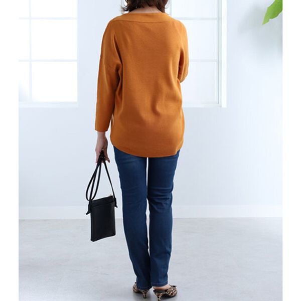 BELLUNA（ベルーナ）の「衿デザインニットプルオーバー（チュニック）」｜詳細画像