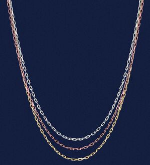 BELLUNA（ベルーナ）の「プラチナ・１０金３連ネックレス（ネックレス・ペンダント）」｜1