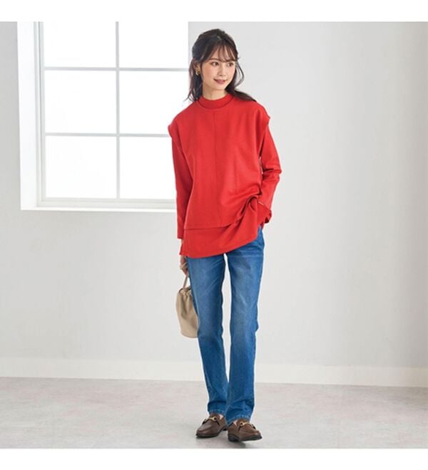 BELLUNA（ベルーナ）の「ベスト付ニットチュニックアンサンブル（アンサンブル）」｜詳細画像