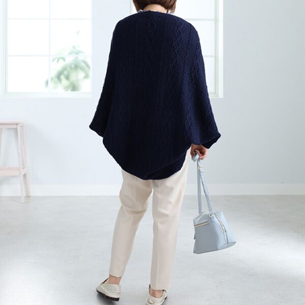 BELLUNA（ベルーナ）の「ケーブル柄ボレロ（ニットカーディガン）」｜詳細画像