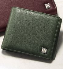 「＜ヒロココシノ・オム・ベーシック＞ソフトレザー折財布（メンズ財布・パスケース）」