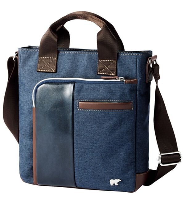 「＜ゴールデンベア＞手持ちが便利なショルダー（メンズショルダーバッグ）」｜ネイビー