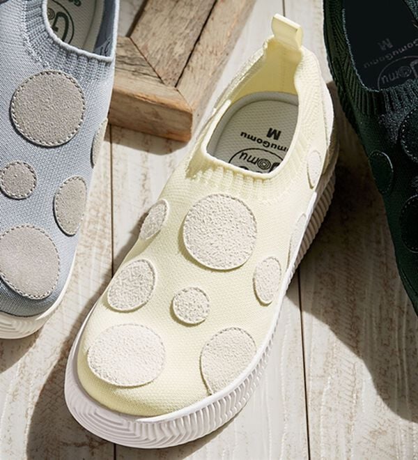 ルフラン（ルフラン）の「＜ゴムゴム＞厚底軽量ニットスニーカー（スニーカー）」｜ホワイト