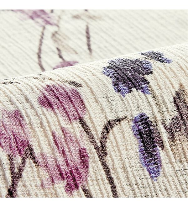 BELLUNA（ベルーナ）の「楊柳素材プリントハイネックプルオーバー（カットソー）」｜詳細画像