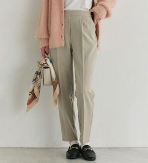Pierrot（ピエロ）の「【選べる丈】高見えすっきりテーパードパンツ（フルレングスパンツ）」｜グレージュ
