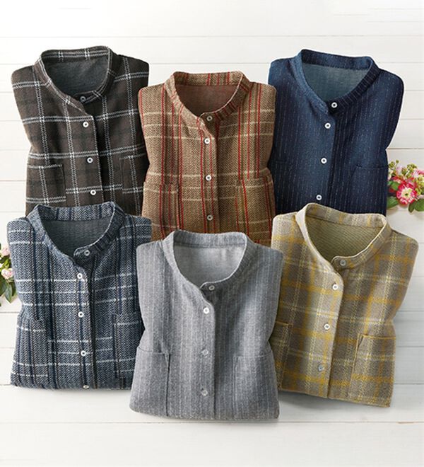 BELLUNA（ベルーナ）の「動きやすい！バンドカラーシャツチュニック（チュニック）」｜詳細画像