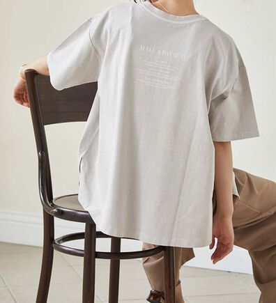 RANAN（ラナン）の「ヴィンテージライクロゴTシャツ（カットソー）」