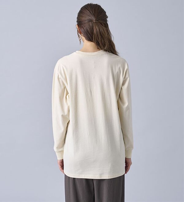 BELLUNA（ベルーナ）の「強撚綿１００％長袖プルオーバー（カットソー）」｜詳細画像